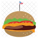 Burger Junk Food Meal Icon