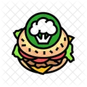 Burger Vegan Food Icono