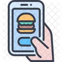 Burger Fast Food Online Order Icon