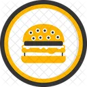 Burger Neonschilder Hamburger Symbol