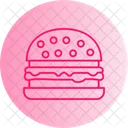 Burger Neonschilder Hamburger Symbol