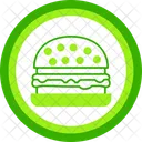 Burger Neonschilder Hamburger Symbol