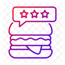 버거 평가 버거 바 아이콘
