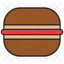 Bun Burger Fast Food Icon