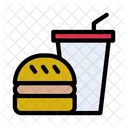 Burger Fastfood Drink Icon