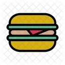 햄버거 패스트푸드 정크푸드 아이콘