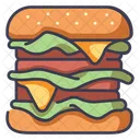 Meat Hamburger Burger Icon