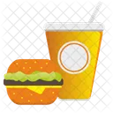 Hamburger Gas Water Icon