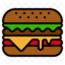 Hamburger Bread Fastfood Icon