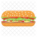 Burger Bread Bun Icon