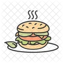 Burger Farbe Symbol Symbol
