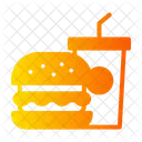Burger Sandwich Soda Icon