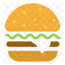 Cheeseburger Hamburger Fastfood Symbol