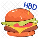 Cheeseburger Bun Meat Icon