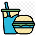 Burger Softdrink Food Icon