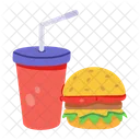 Burger And Drink  Icon