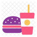 Burger And Drink  Icon