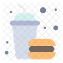 Burger And Drink Hamburger Burger Icon