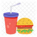 Burger And Drink  Symbol