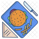 Burger And Fries  Icon