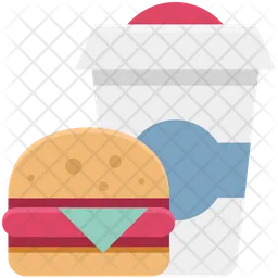 Burger And Juice  Icon