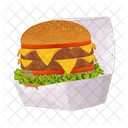 Burger Burger Box Fast Food 아이콘