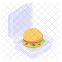 Food Box Burger Box Burger Package Icon