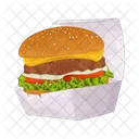 Burger Box Fast Food Burger Icon