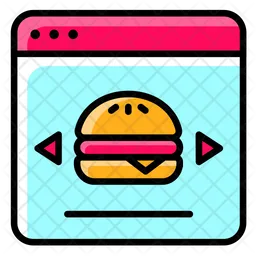 Burger Delivery Order Browsing  Icon