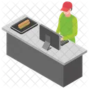 Burger Geschäft  Symbol