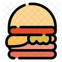 Burger Fast Food Lettuce Icon