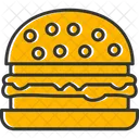 Burger Neon Signs Hamburger Icon