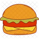 Burger Fast Food Cheeseburger Icon