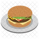 Burger Hamburger Junk Food Icon