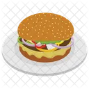 Burger Fast Food Junk Meal Icon