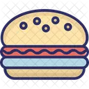 Burger Hamburger Junk Food Icon