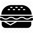 Hamburger Restauration Rapide Nourriture Icon