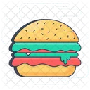 Burger Hamburger Junk Food Icon