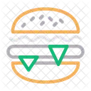 Burger Fast Food Mahlzeit Symbol