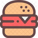 Cheese Burger Snack Icon