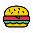 Fast Food Burger Mahlzeit Symbol