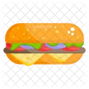 Burger Hamburger Junk Food Icon
