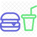 Burger Drink Fast Food Icon