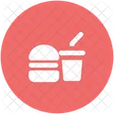 Burger Und Getrank Symbol