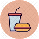 Burger Getrank Fastfood Symbol
