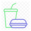 Burger Getrank Fastfood Symbol