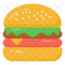 Burger Hamburger Junk Food Icon