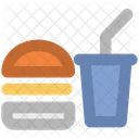 Burger Und Getrank Symbol