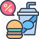 Burger Mahlzeit Fastfood Symbol