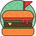 Burger King Burger Crown Icon